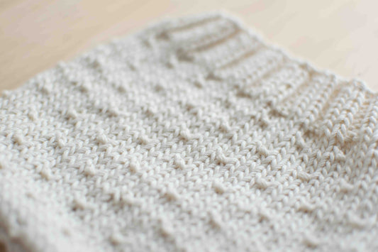 hand knit baby bonnet