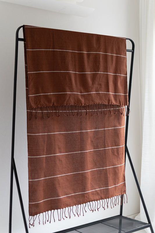 large slim cotton bath towel
