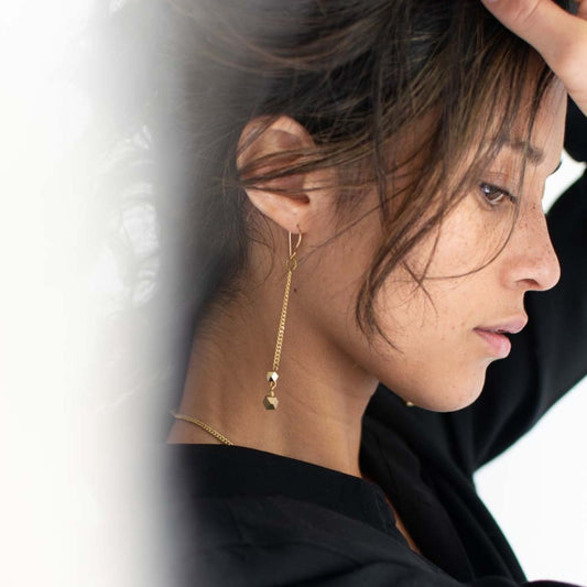 fair trade brass earrings fancy