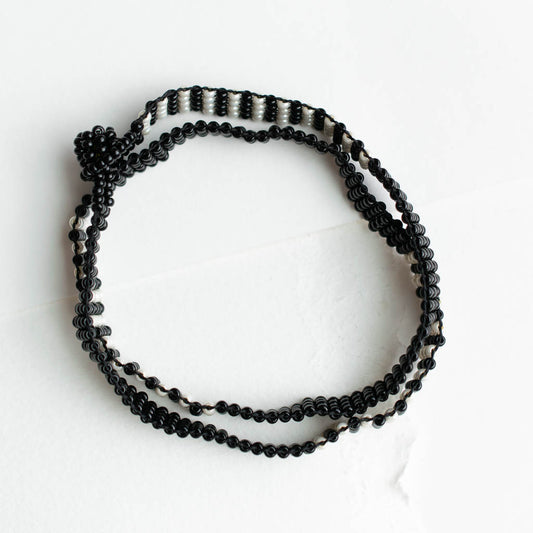 beaded wrap bracelet