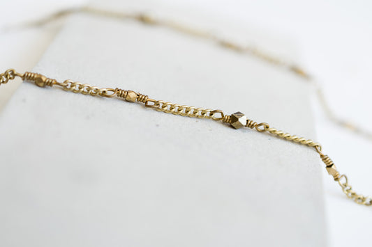 beaded chain necklace fair trade