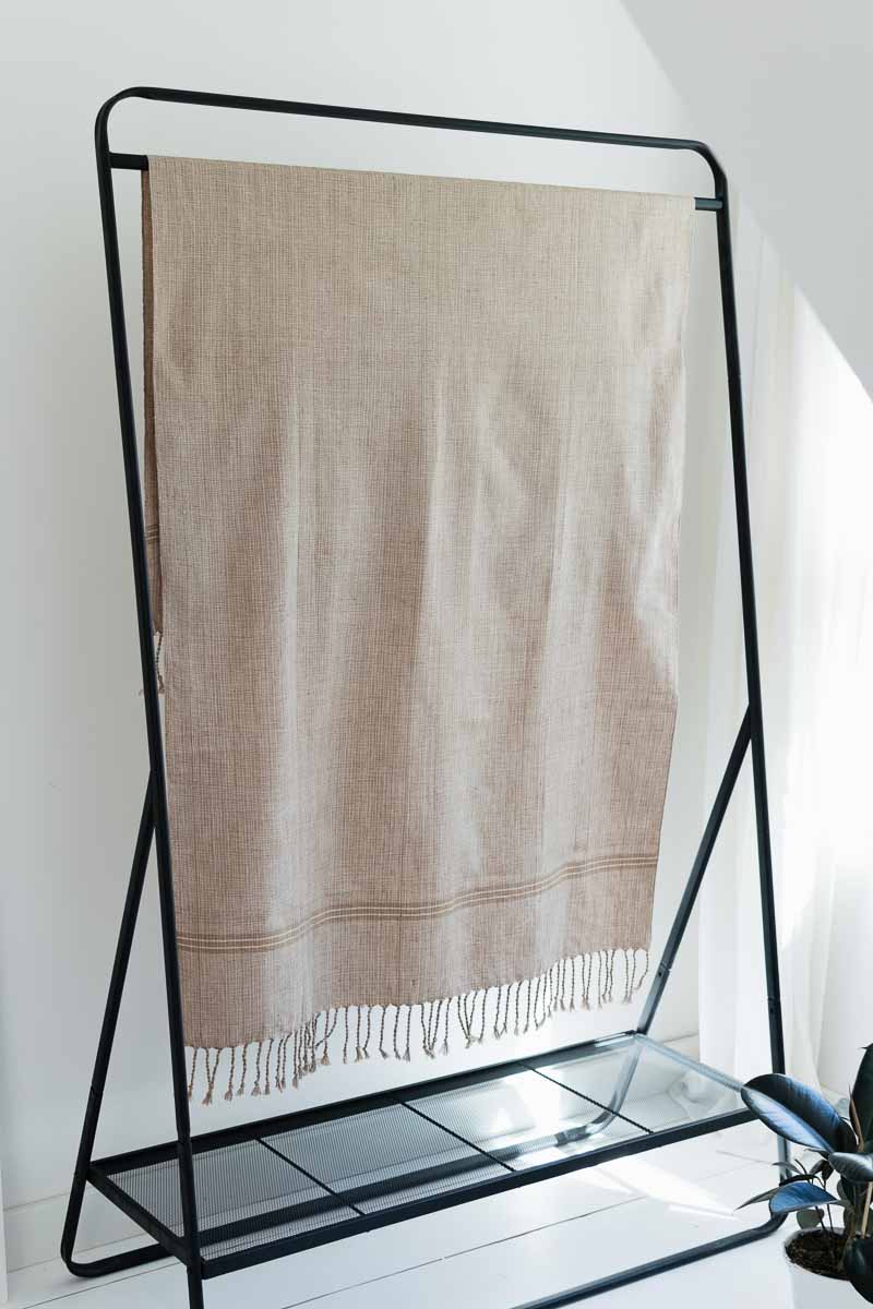 Slim Woven Striped Cotton Towel Fair Trade - Café – Fair + Simple