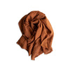 naturally dyed cinnamon shawl scarf