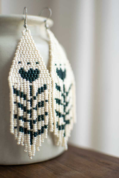fair trade woven earrings