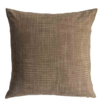 Brown textured pillow on a white background