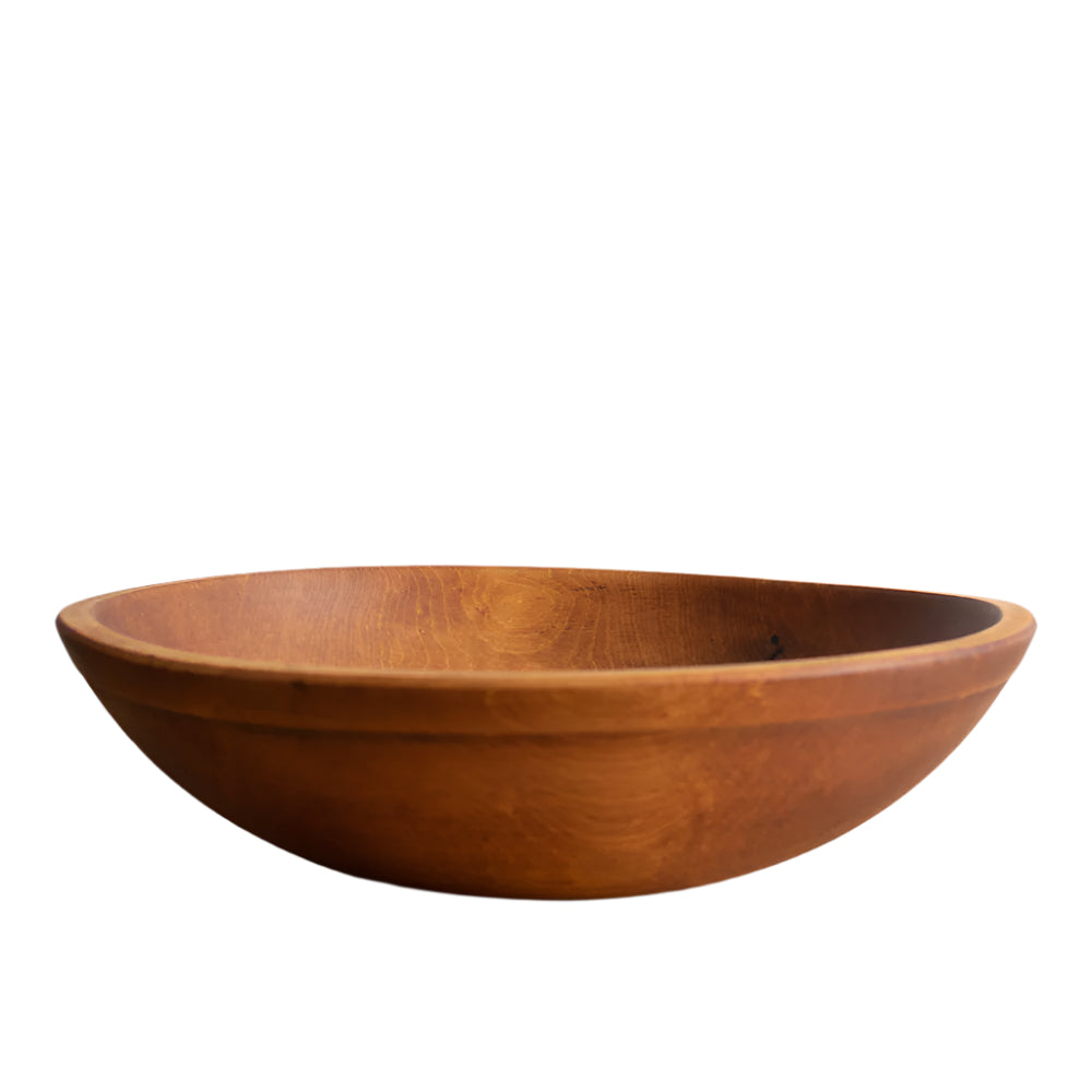 antique wooden butter bowl