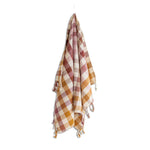 checkered hand towel