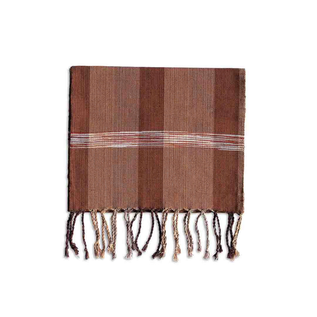 cinnamon table runner with tassels