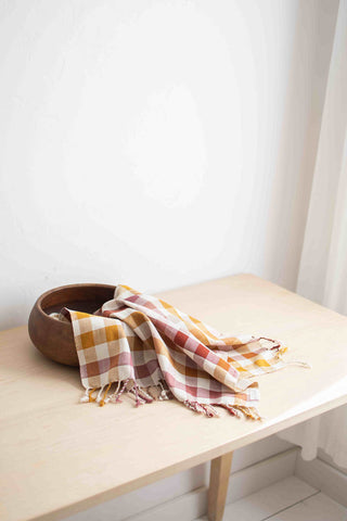 fair trade hand towel in bowl 