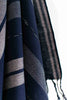 closeup of indigo textile