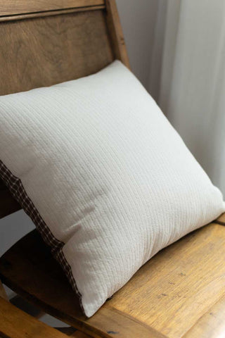 Woven Pillow Cover in Checkers