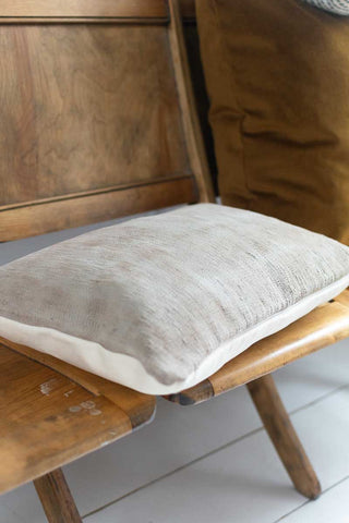 Woven Pillow Cover in Vintage Reclaimed Rug - OOAK