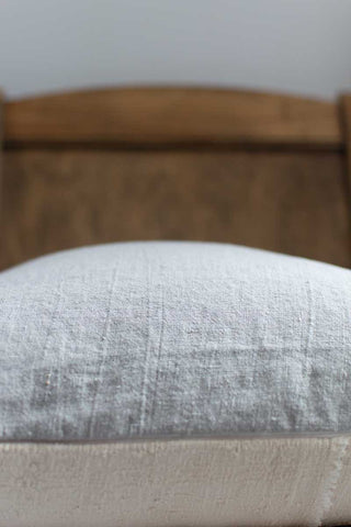 Woven Pillow Cover in Textured Beige - OOAK