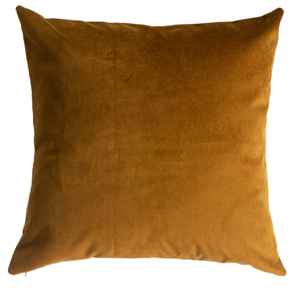 Brown pillow on a white background
