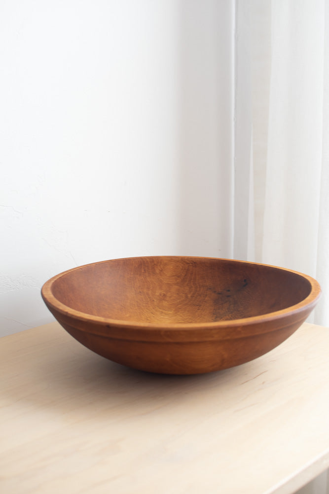 antique wooden butter bowl 