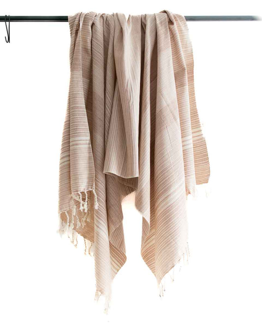 slim woven bath towel