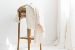baby blanket organic cotton gauze 8 layer natural