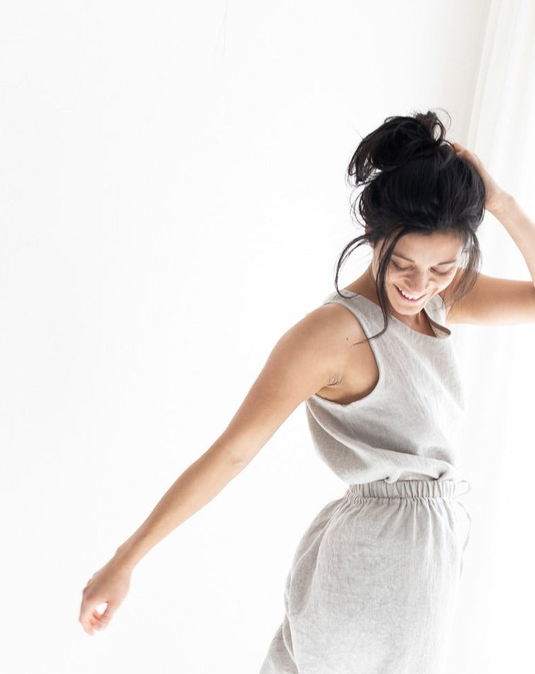 The 90's Loungewear Sleeveless Top | A Digital Sewing Pattern and Tutorial