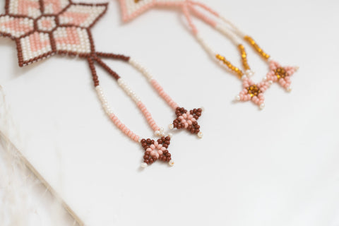 beaded star ornaments - fair trade, woven