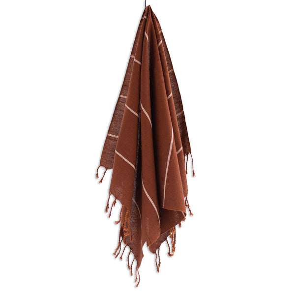 WHOLESALE: Woven Hand Towel in Cinnamon