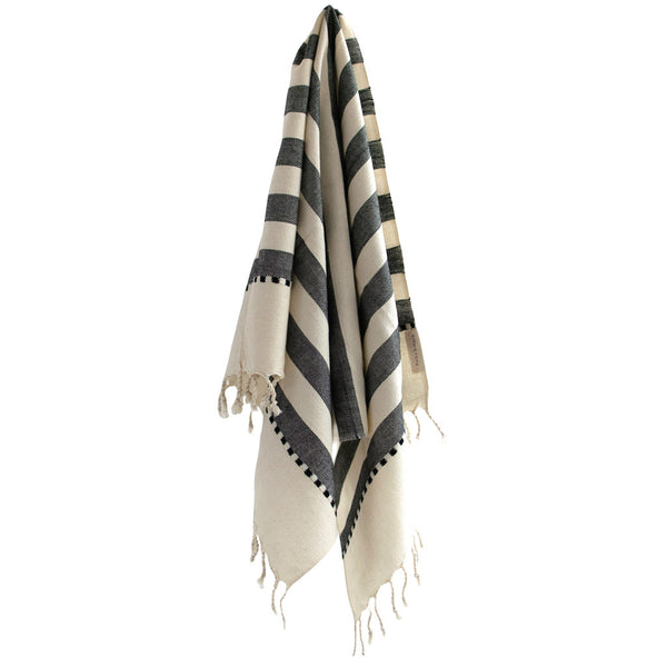WHOLESALE: Woven Hand Towel in Wide Stripes