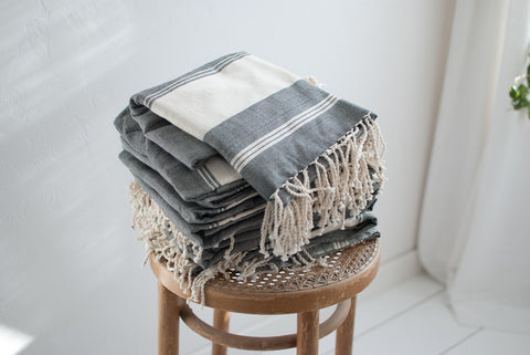slim fair trade woven towels