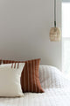 hand woven throw pillow simple and minimal
