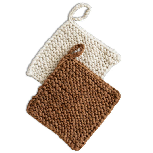 Knitted Wool Pot Holder