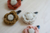 Hand Knitted Flower Clip