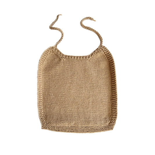organic colorgrown cotton knit bib