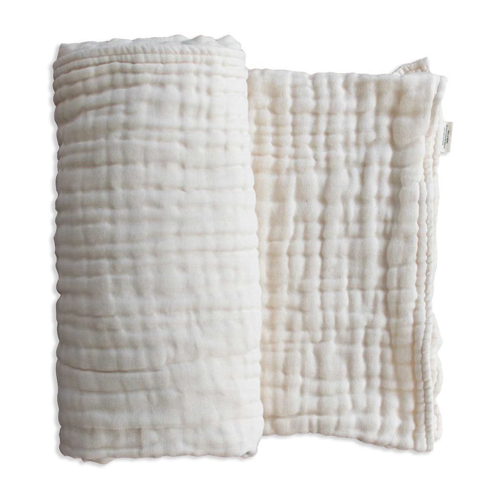 organic cotton gauze baby blanket