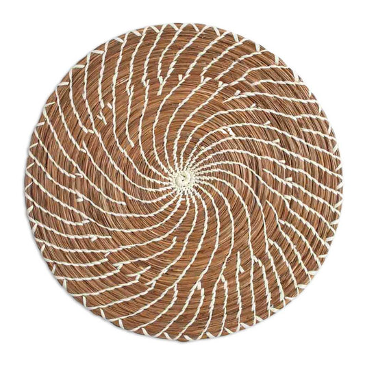 woven pine needle plate charger